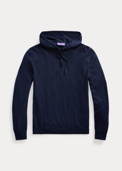 Ralph Lauren Cashmere Hooded Striktrøje Herre Danmark (UPWZK0521)